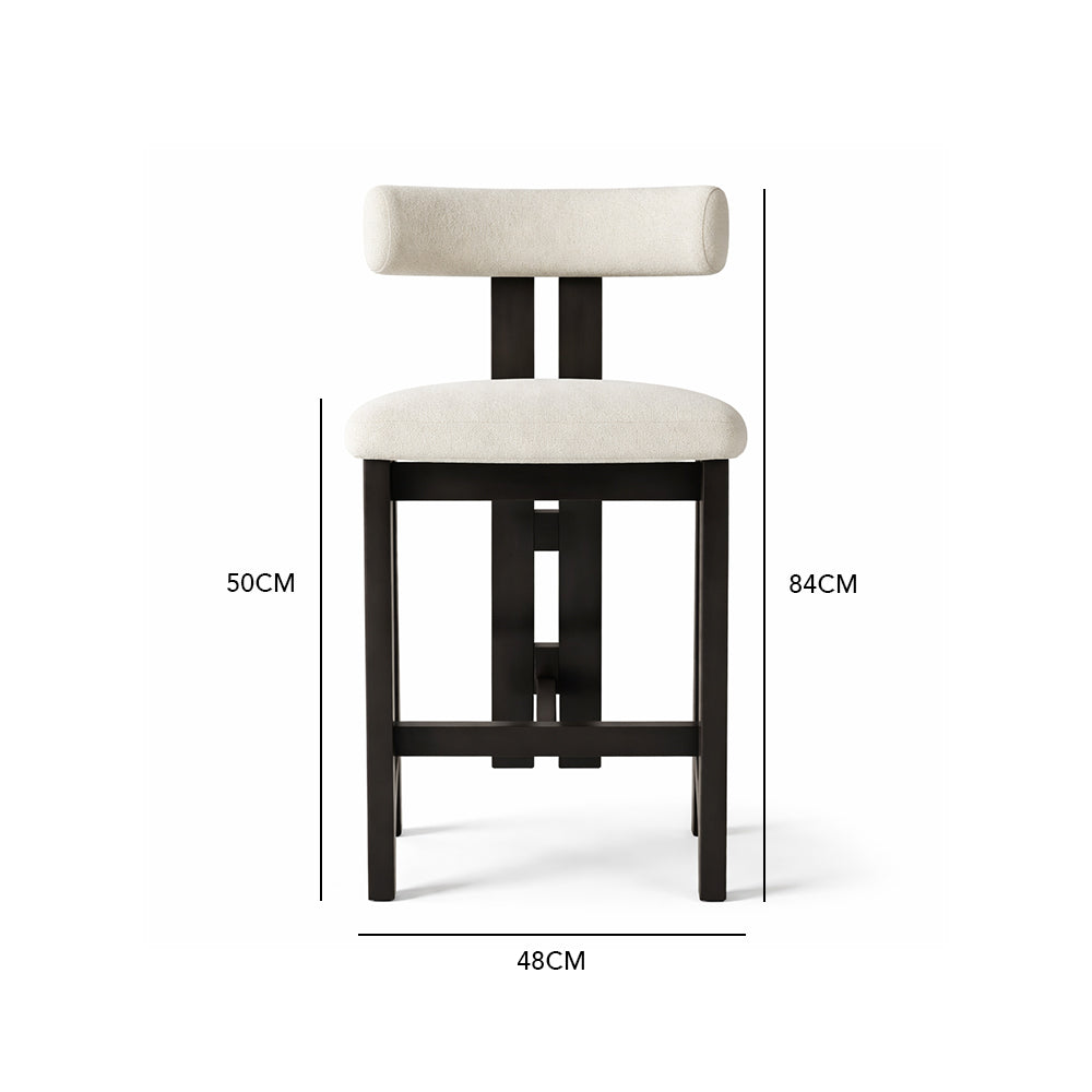 Black and white bar chair 
