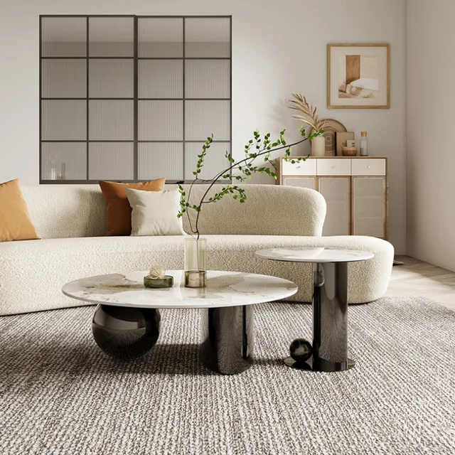 Elena luxe gold coffee table