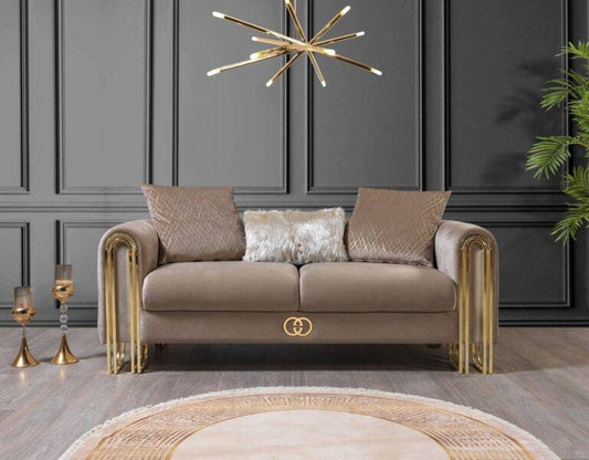 Beige gucci lounge set luxury designer couches 