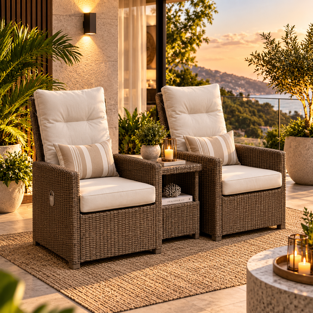 Recliner outdoor chairs 