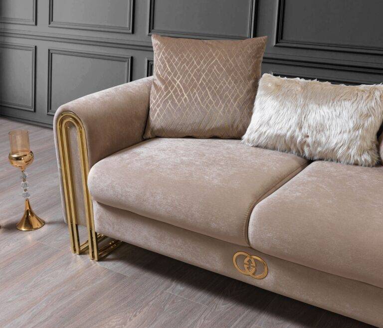 Beige gucci lounge set luxury designer couches 