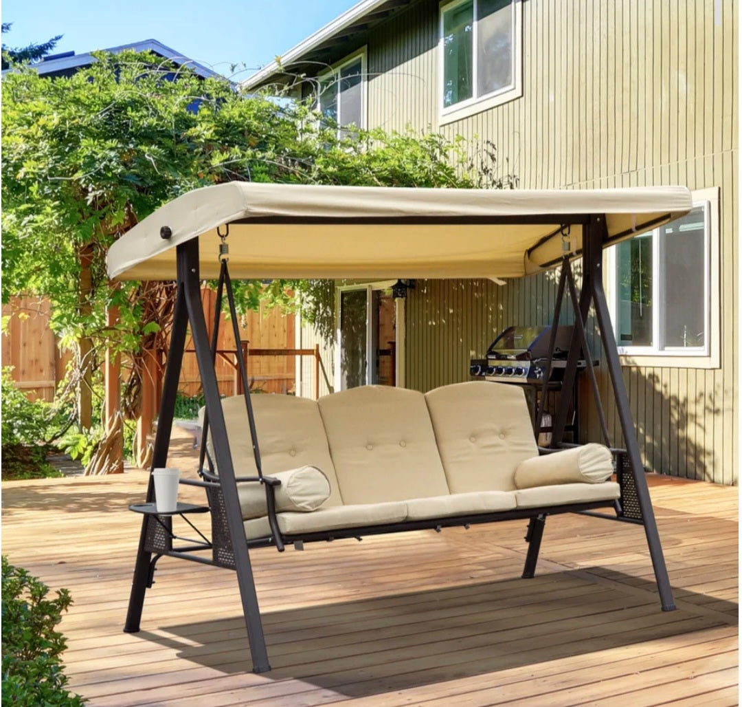 Hammock swing with canopy 3 seater 