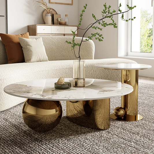 gold marble coffee table