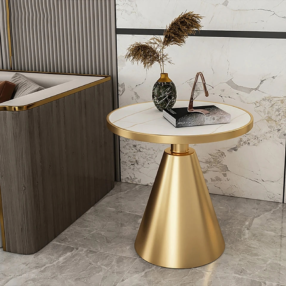 Gold side table