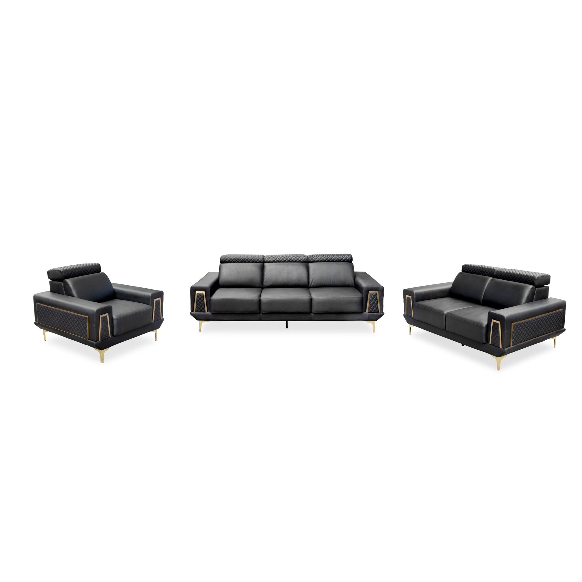 Black Leather lounge suite 