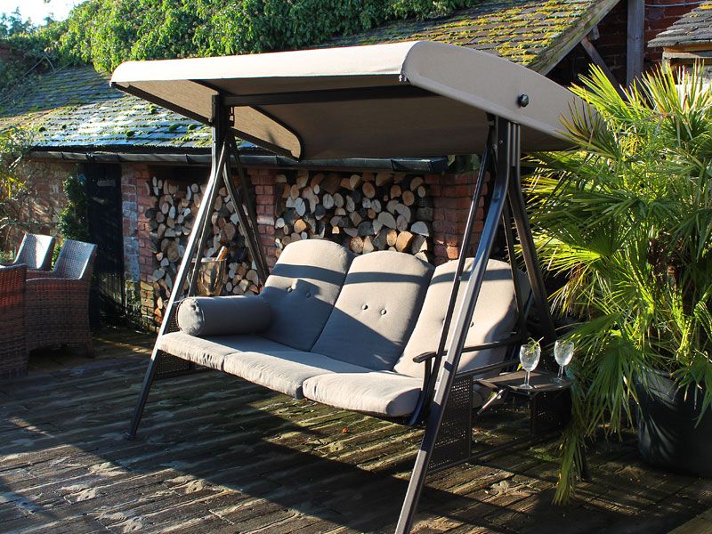 Hammock swing with canopy 3 seater 