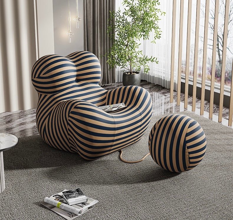 Teddy sofa with ottoman lazy couch 