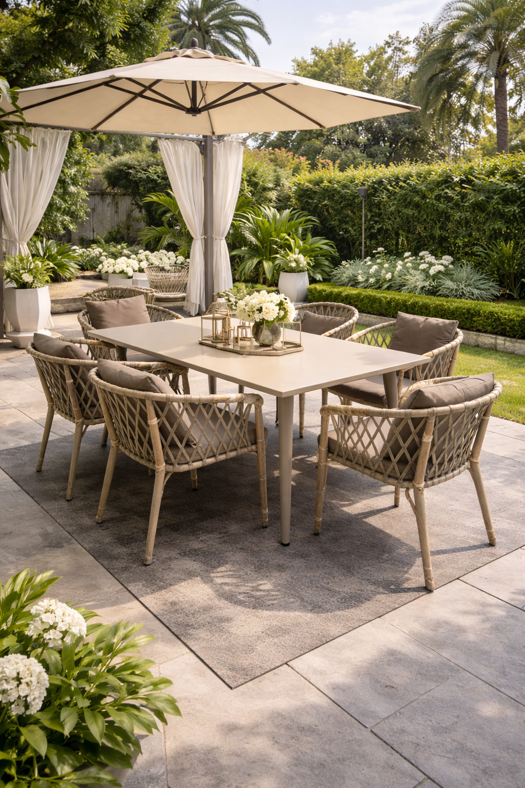 Outdoor dining patio set