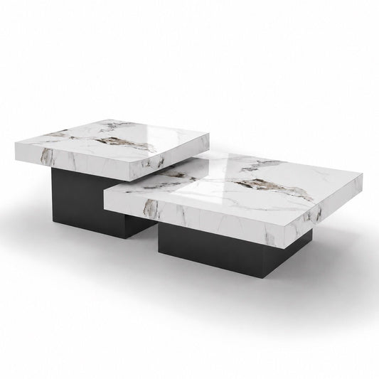 Marble nested coffee table