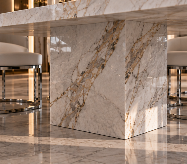 Luxury white marble dining table 10 seater 