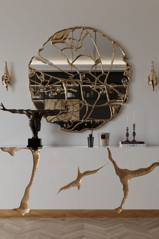 black gold sideboard