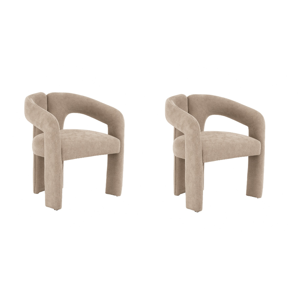 Modern dining tub chairs velvet