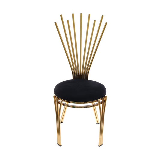 Black and gold dining chair 