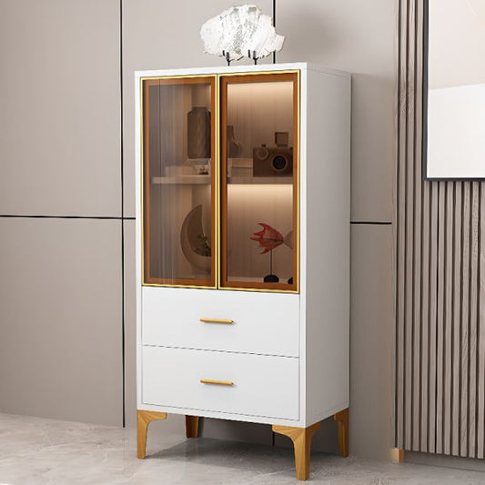 White and gold cabinet 