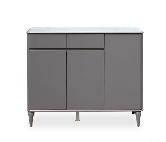 Grey shoe cabinet chest of drawers 