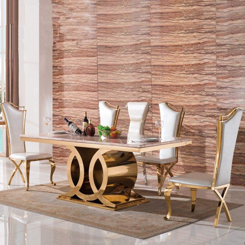 gold marble dining table