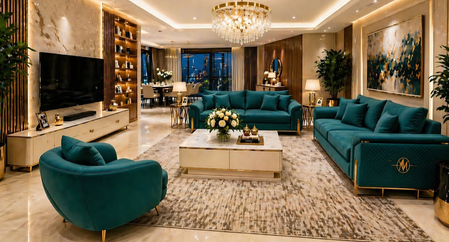 Maserati designer couches lounge set