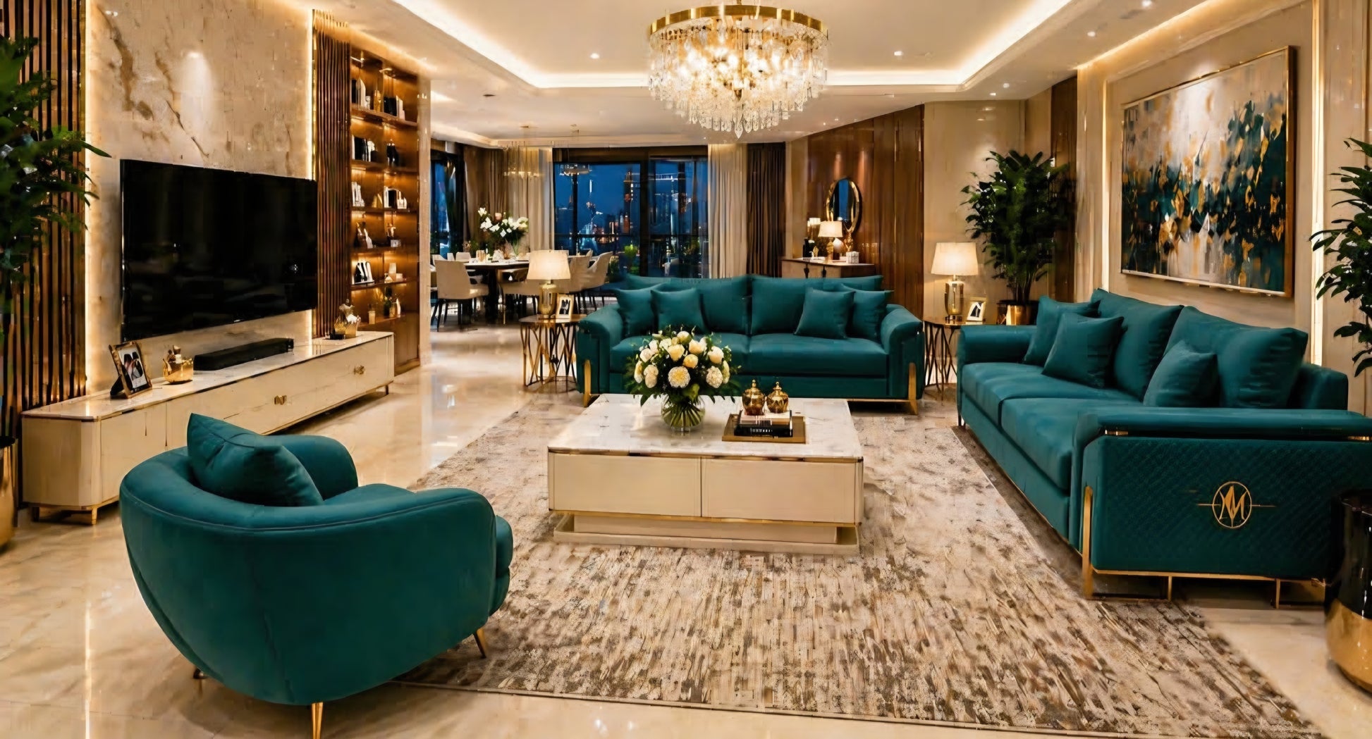 Maserati designer couches lounge set