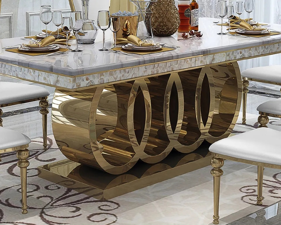 gold ring audi dining table dolce vita