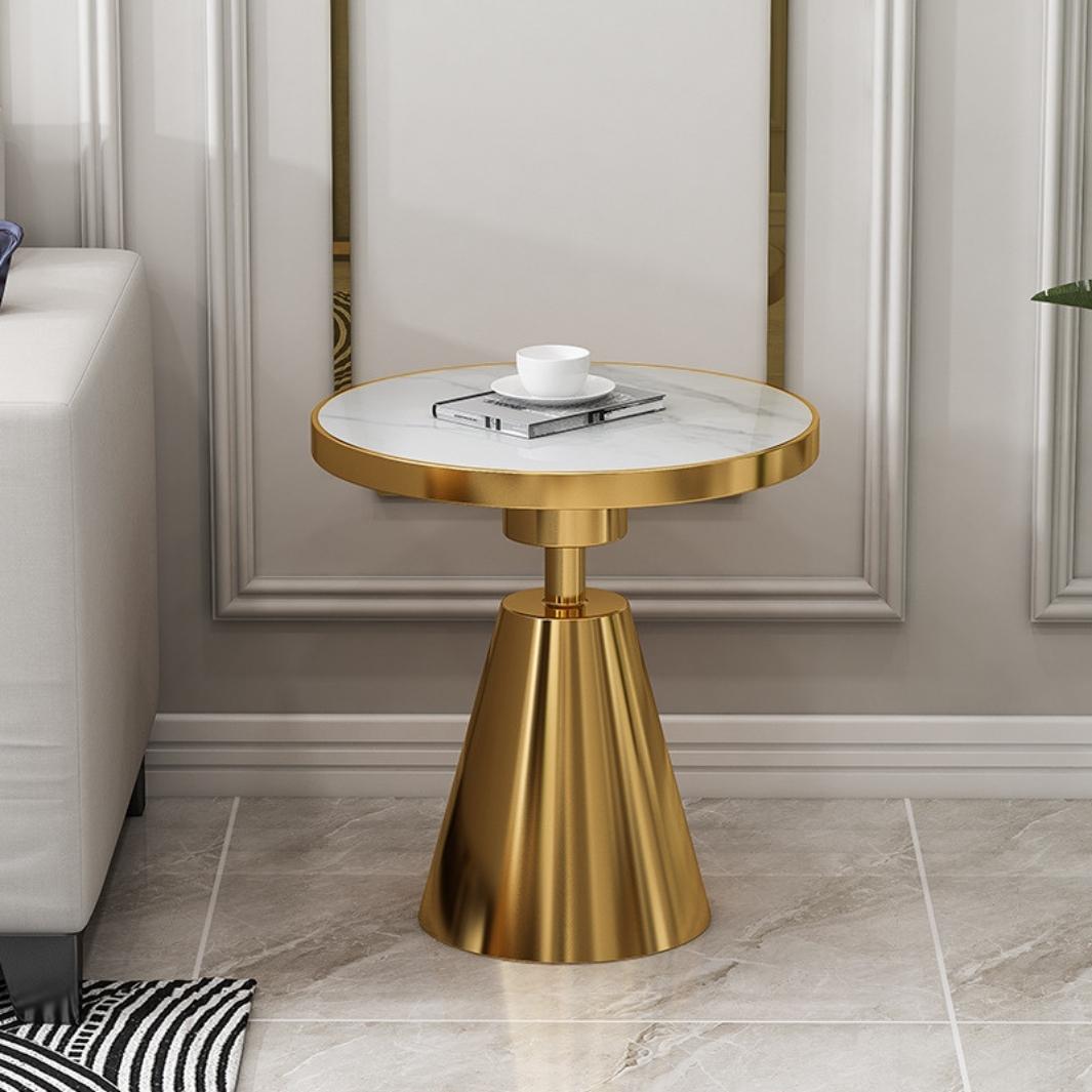 Marble gold side table 