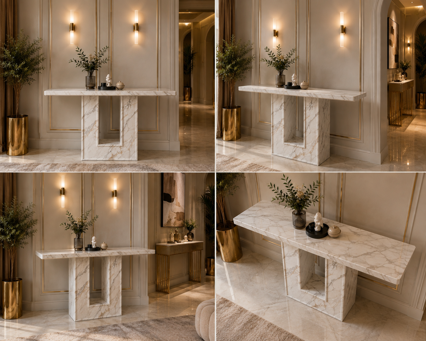 Marble console server table 
