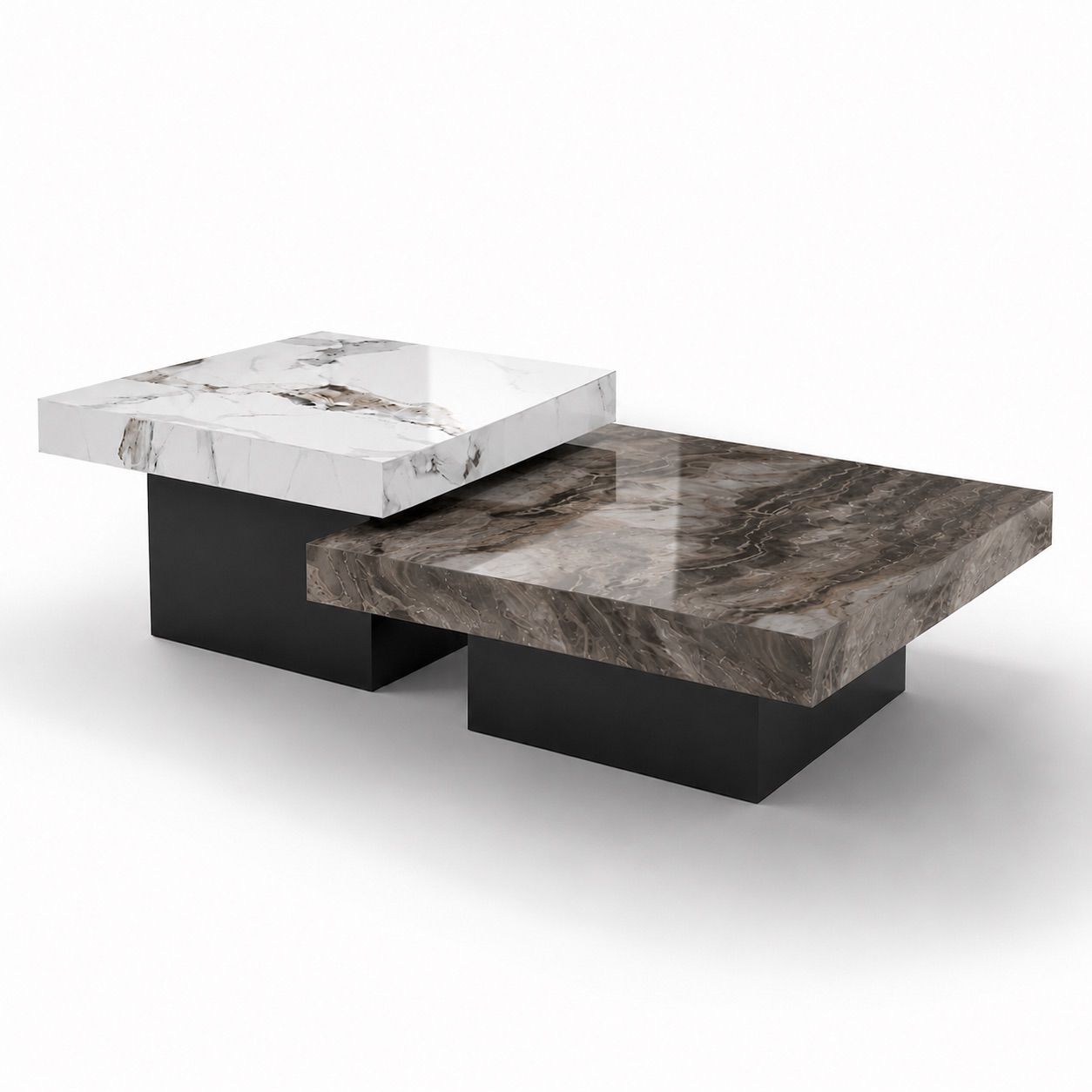 Marble nested coffee table