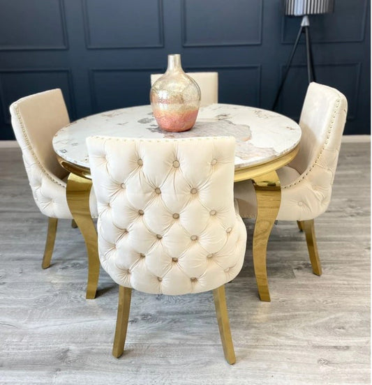 Round 4 seater dining set