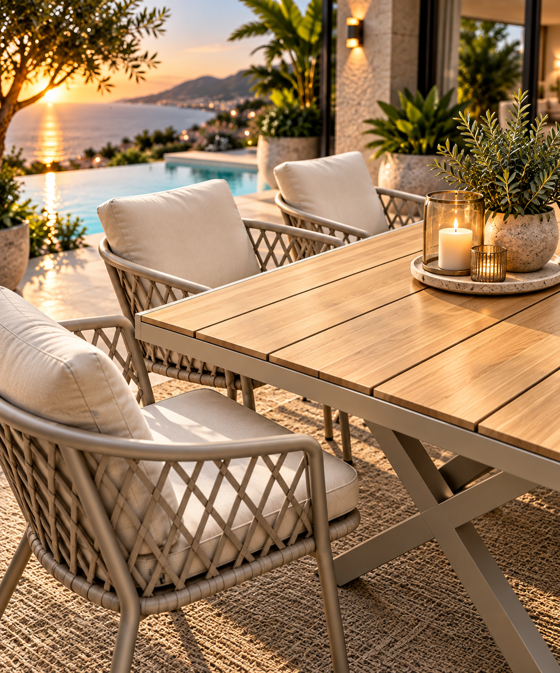 6 seater outdoor dining set patio  
