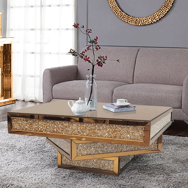 Carlo crushed diamond coffee table