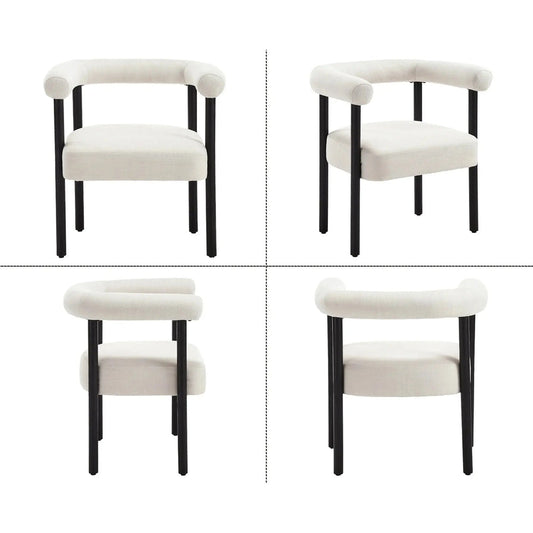 Black and white dining chairs 