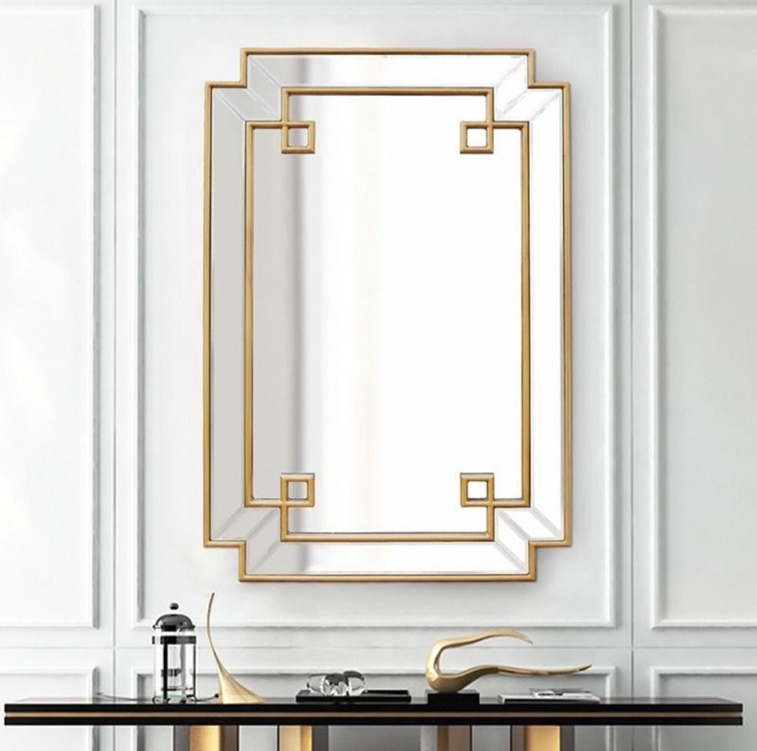 gold large wall mirror