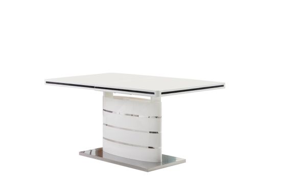 white high gloss dining table