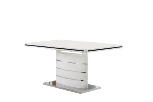 white high gloss dining table
