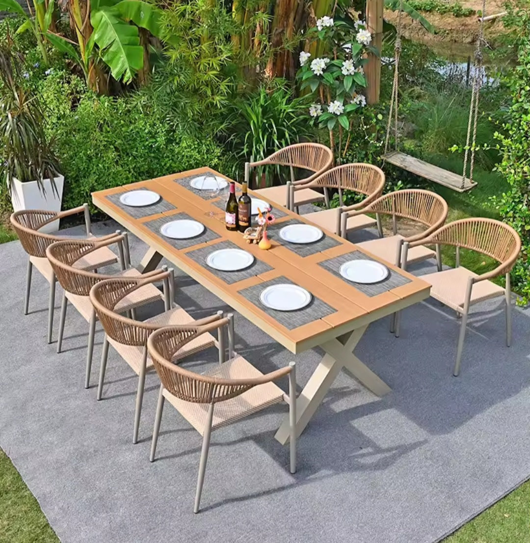 8 seater outdoor dining set 