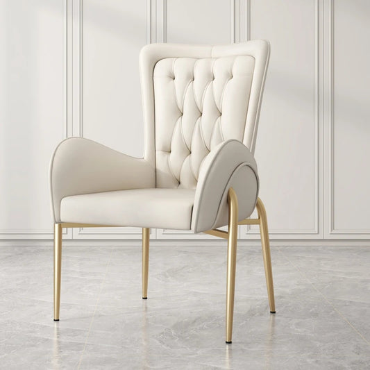 cream and gold dining chair