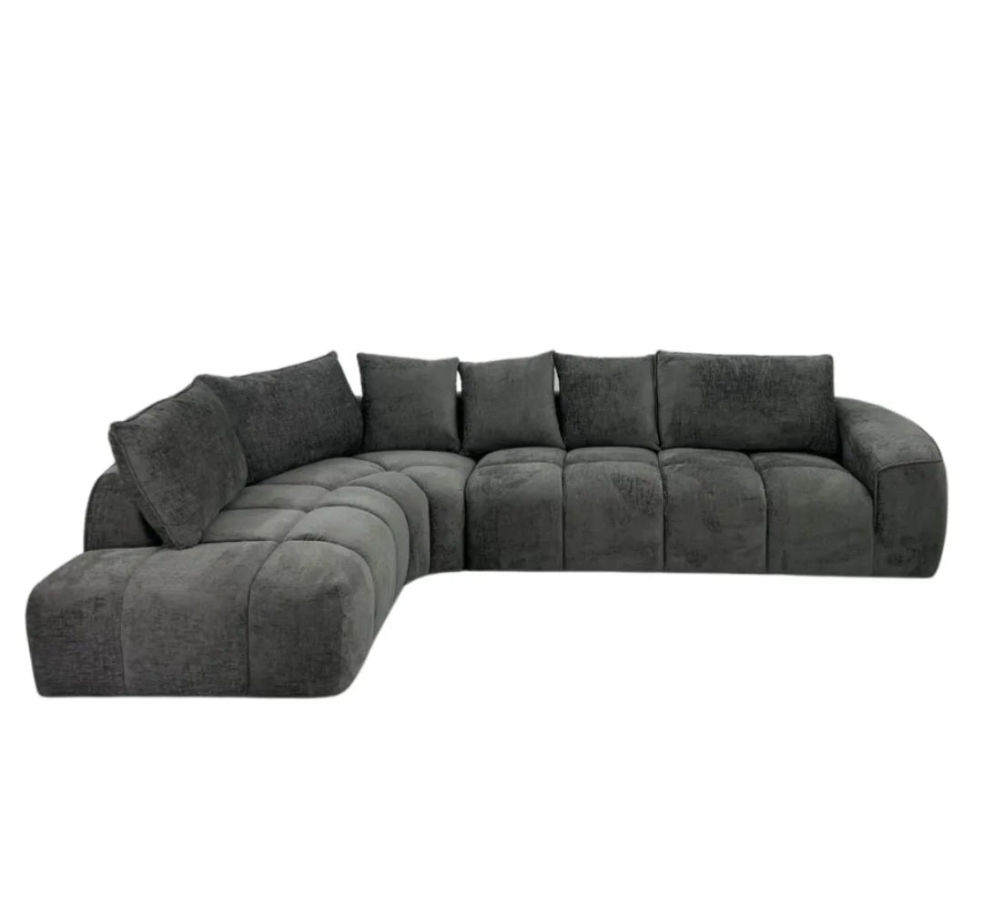 Luxury grey corner couchv