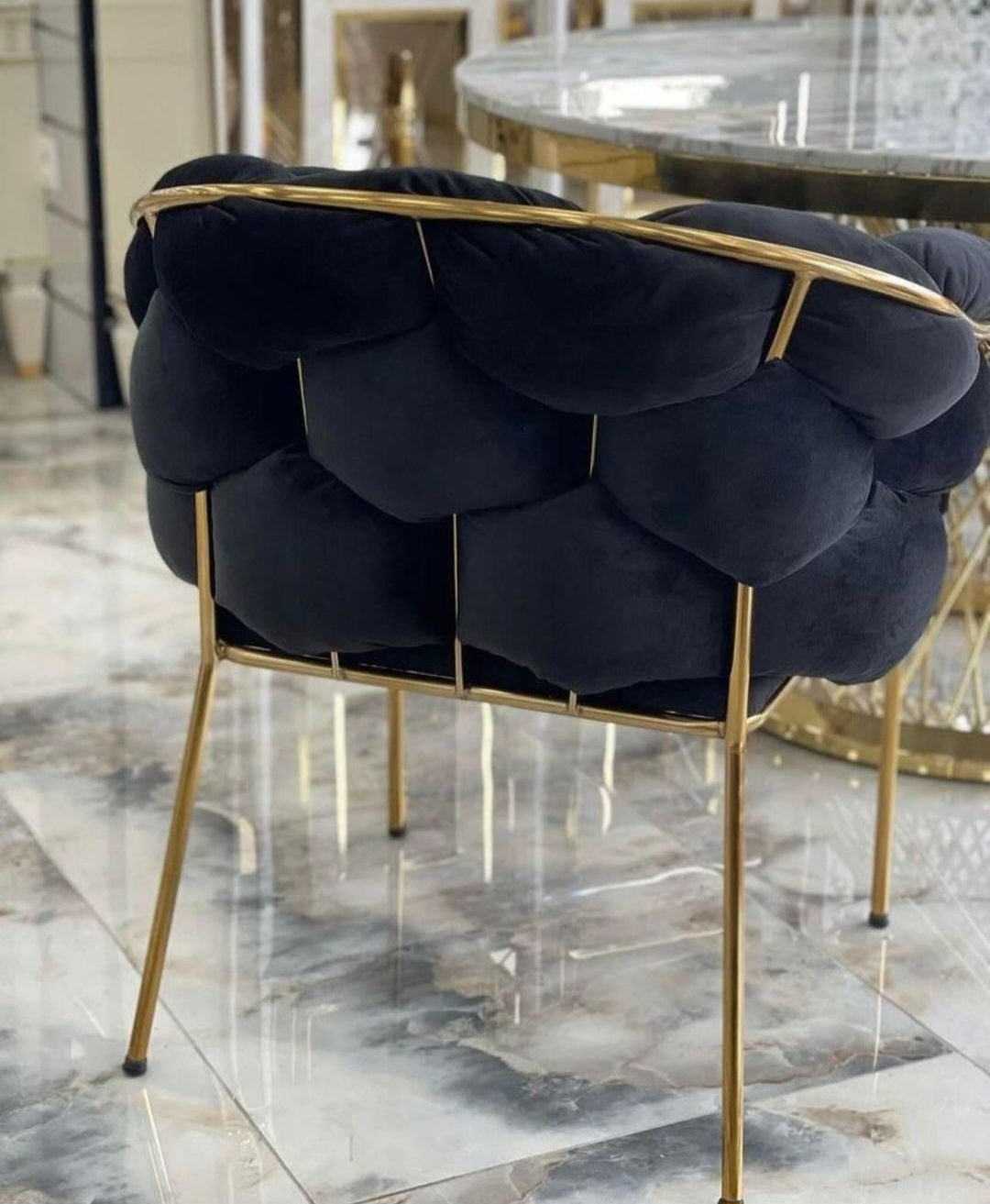 bubble gold chair