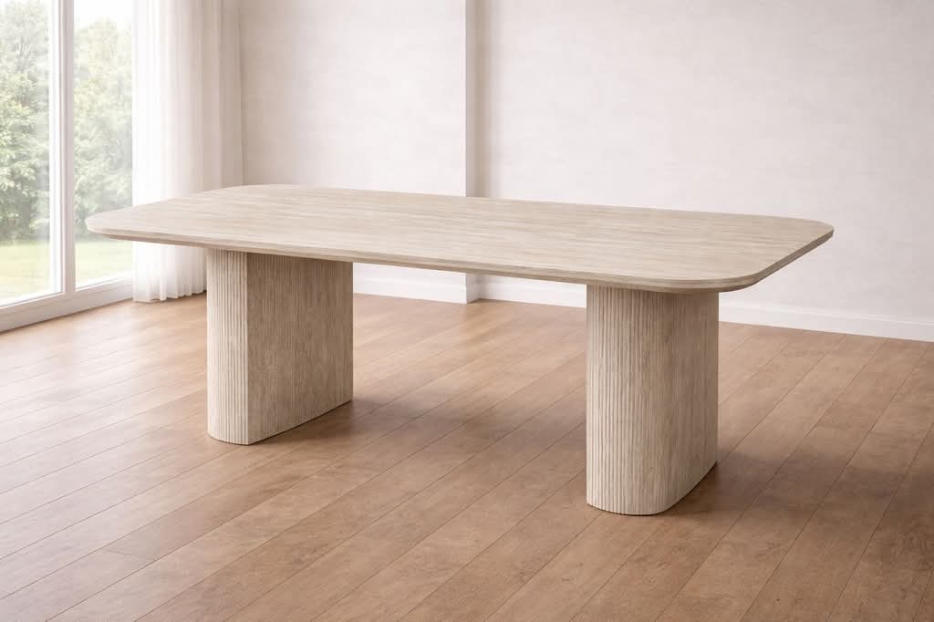 Wooden dining table