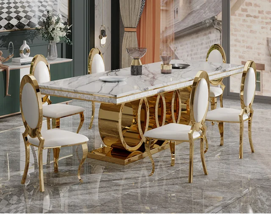 white gold designer dining table audi
