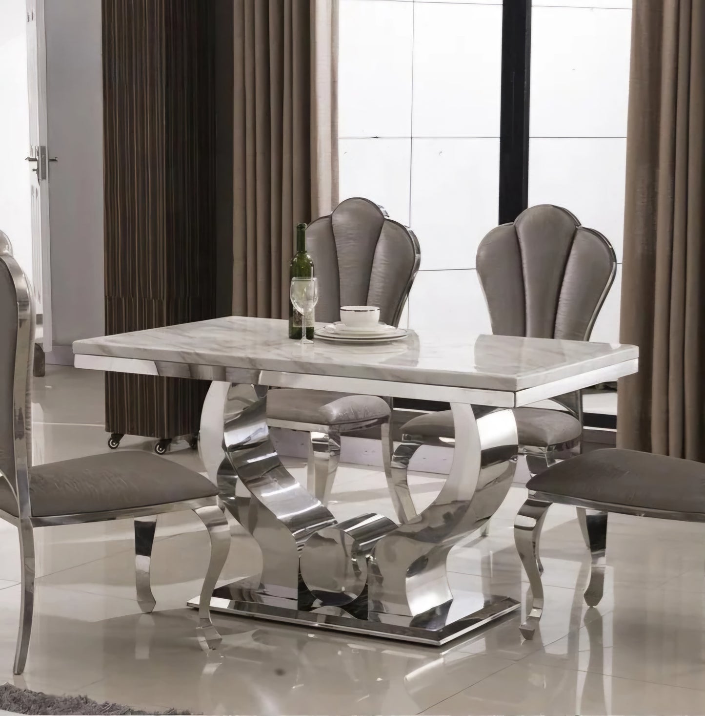 marble dining table