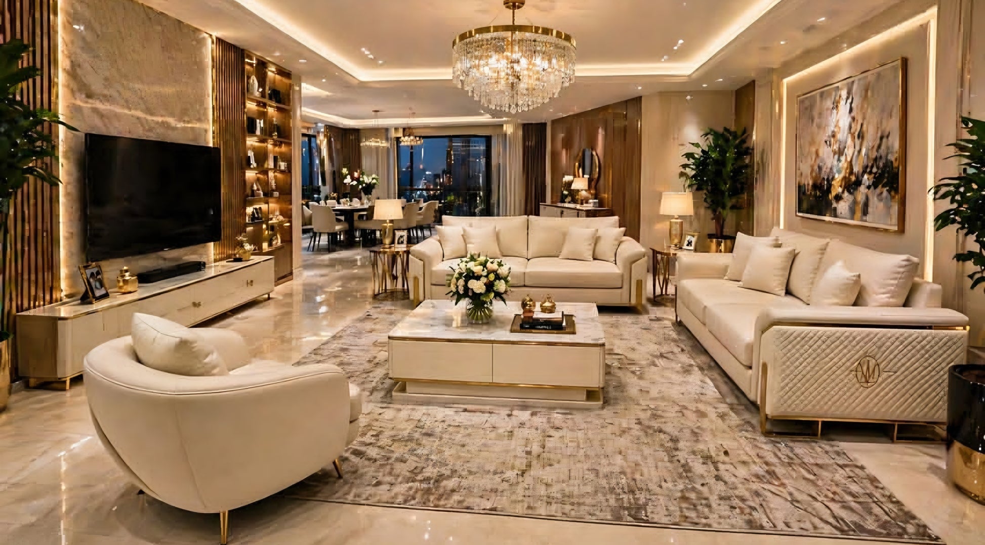 Maserati designer couches lounge set