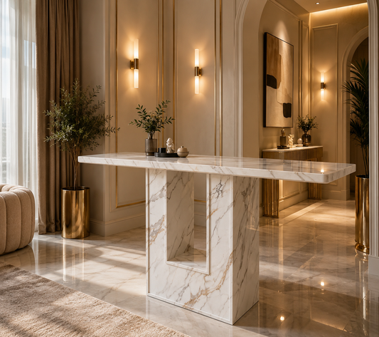 Marble console server table 