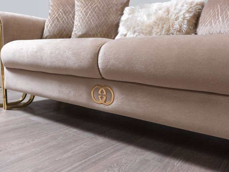 Beige gucci lounge set luxury designer couches 