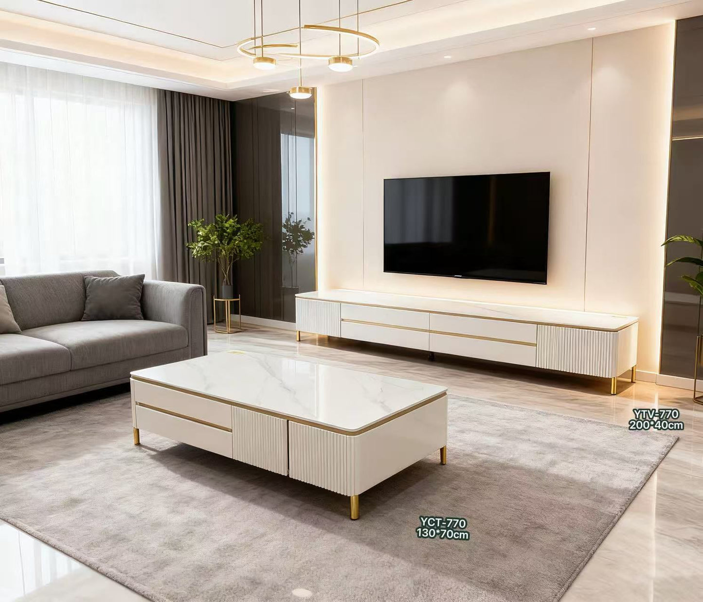 Sergio Plasma/ Coffee Table Set