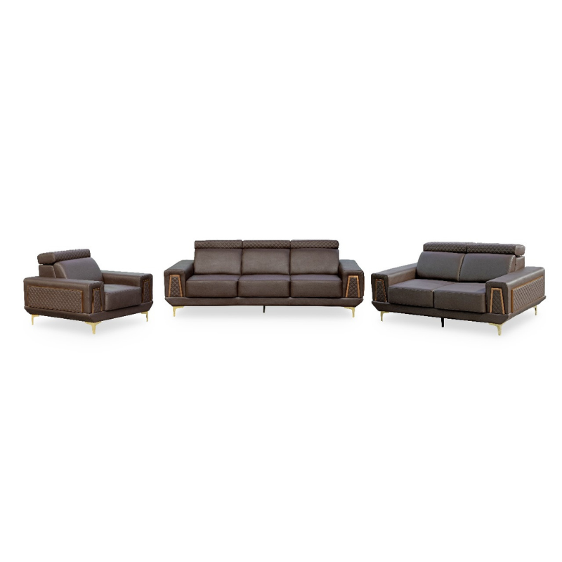 Brown Leather lounge suite 