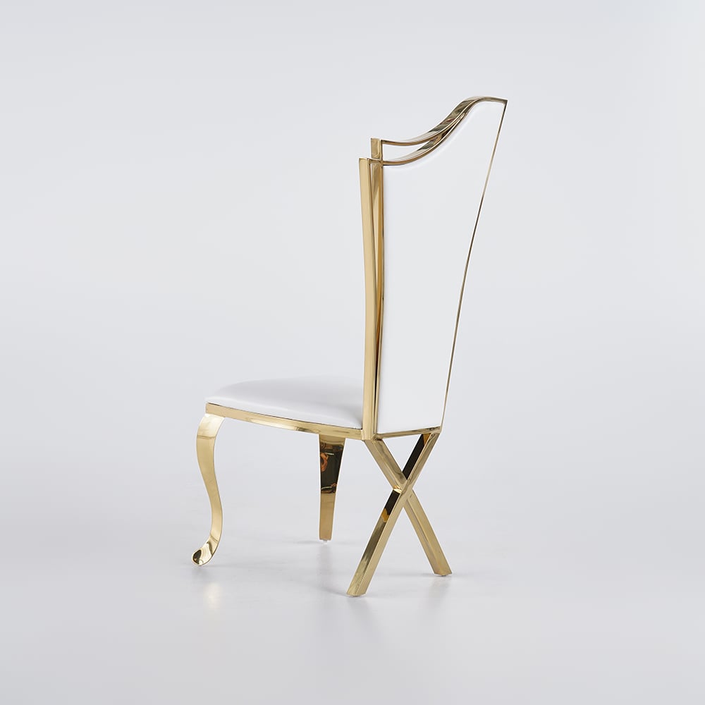 Gold highback dining chair 