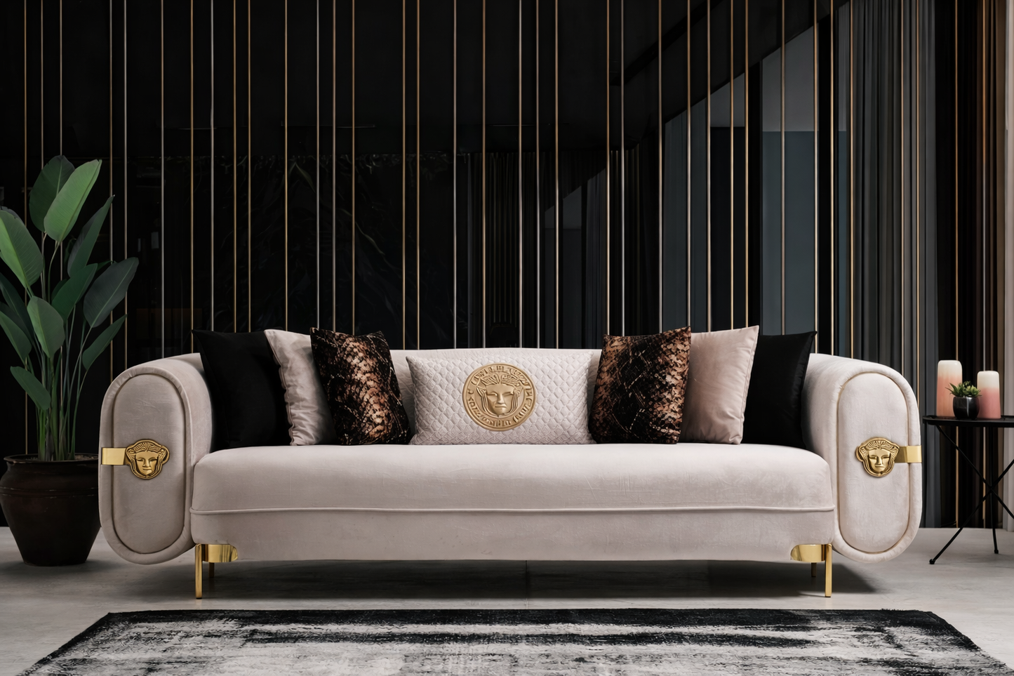 Versace Luxury lounge set designer couches 