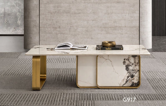 Modern marble coffee table 