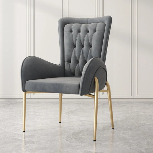grey and gold dining chair