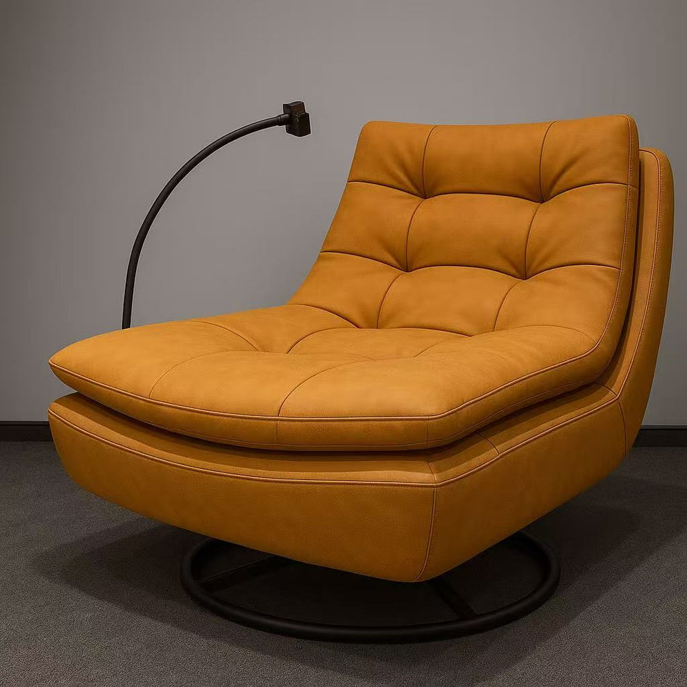 Leather Swivel rocking chair 